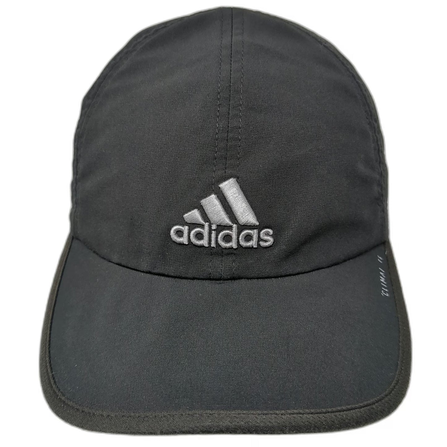 Adidas Baseball Cap Black One Size Climalite Performance Running Slideback Hat