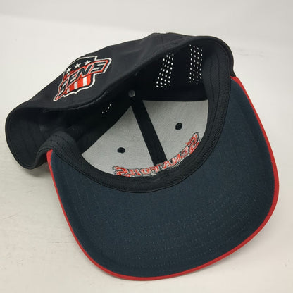 OC Sports Senators Ice Hockey Baseball Cap Black Red L Stretch Fit Performance