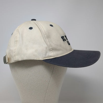 Del Sol Baseball Cap Beige Blue One Size St. Thomas USVI Souvenir Strapback Hat