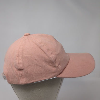 Unbranded Strapback Hat Solid Pink One Size Adjustable Blank 6 Panel