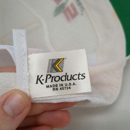 K-Products 5 Panel White One Size Petoseed Agriculture Rope Hat Slideback USA