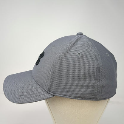 Under Armour Baseball Cap Gray XL Blitzing Stretch Fit Curved Bill Logo Hat