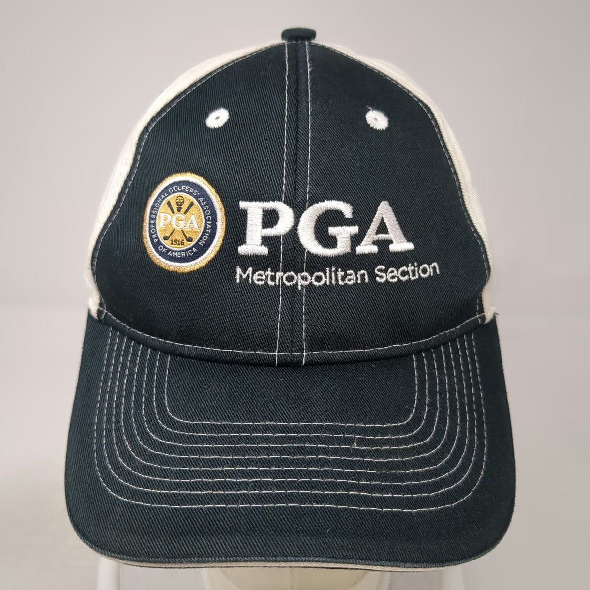 Ahead Baseball Cap Black One Size PGA Metropolitan Junior Tour Golf Hat Ernst