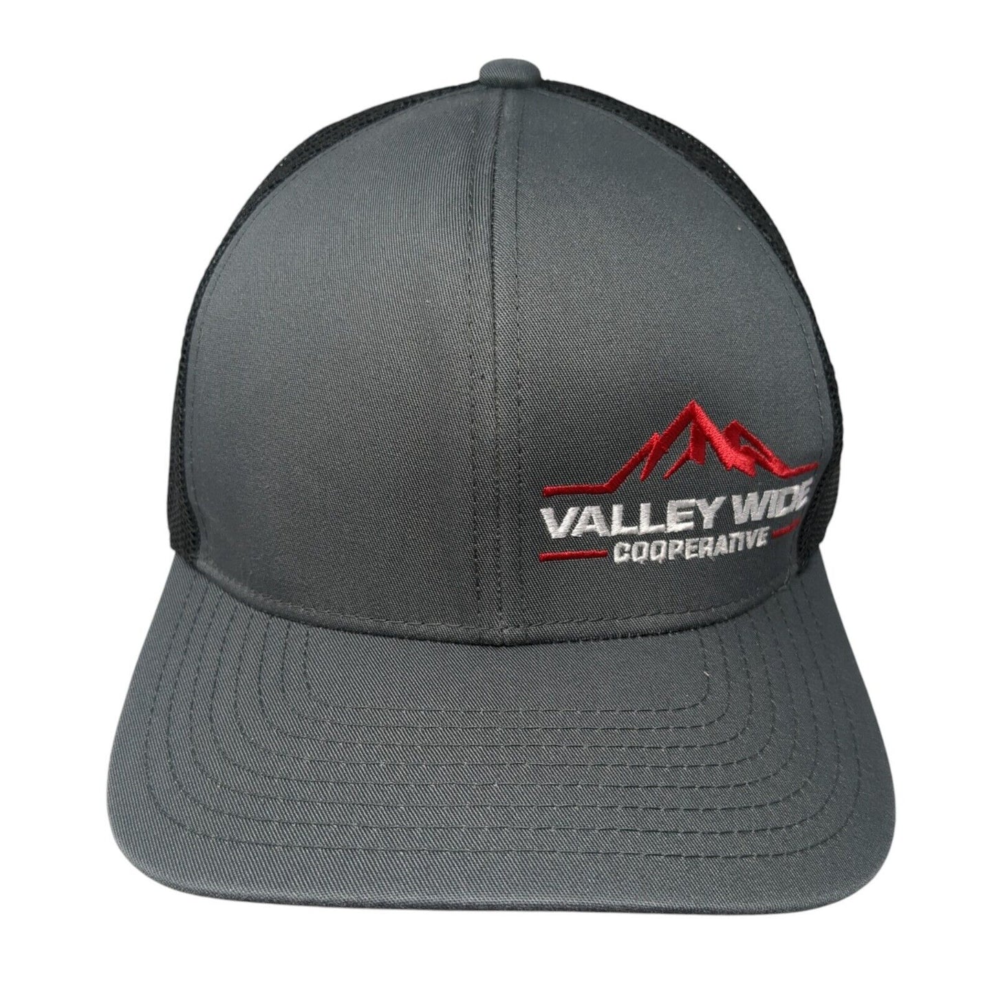 Valley Wide Cooperative Trucker Hat Gray OS Adjustable Mesh Pacific Headwear