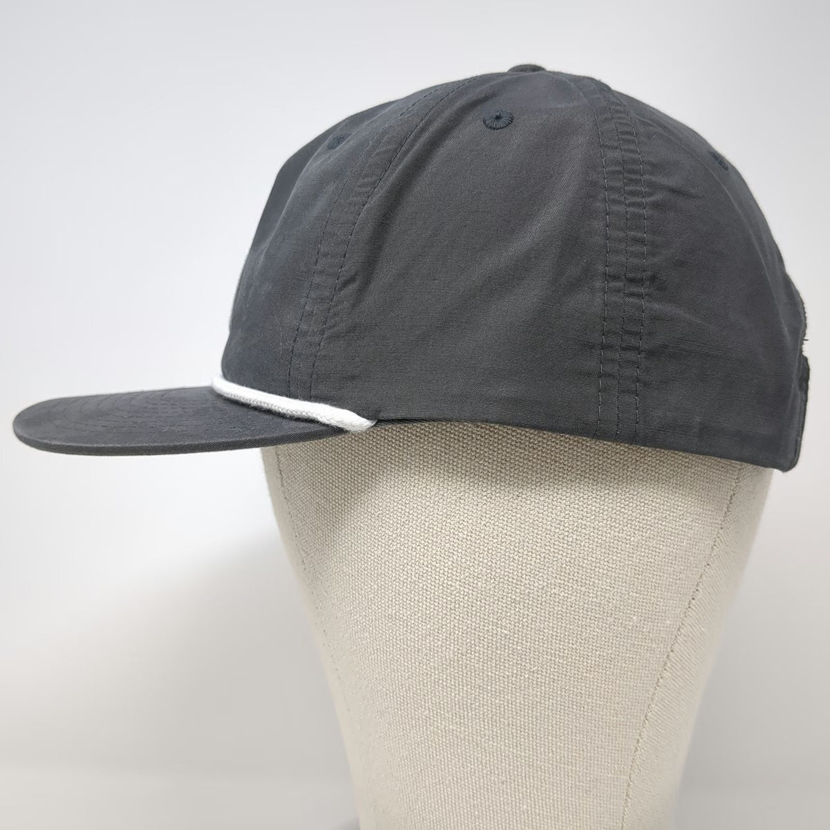 Richardson 5 Panel Gray Hat One Size Rope Brundage Mountain Patch Snapback