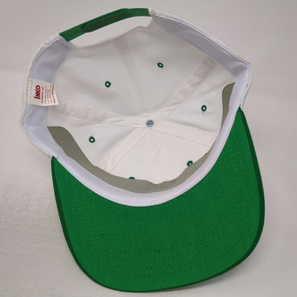 Iko Snapback Hat White Green One Size Butt Naked Hunting Novelty Graphic Camo