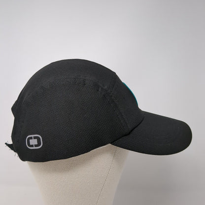 Ponderosa Aero Club Patch Strapback 5 Panel Hat Black One Size Ogio