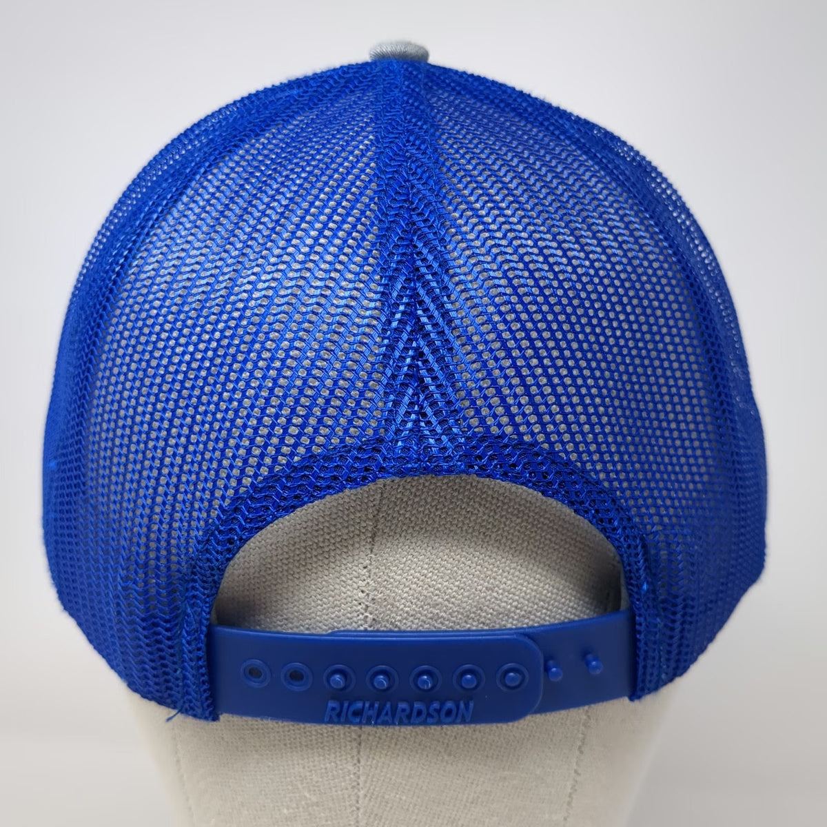 Richardson Trucker Hat Gray Blue One Size USABlueBook Style 112 Mesh Snapback