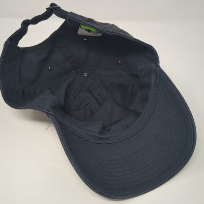 Nike Swoosh Slideback Hat Blue One Size Spell Out Embroidered Outdoor