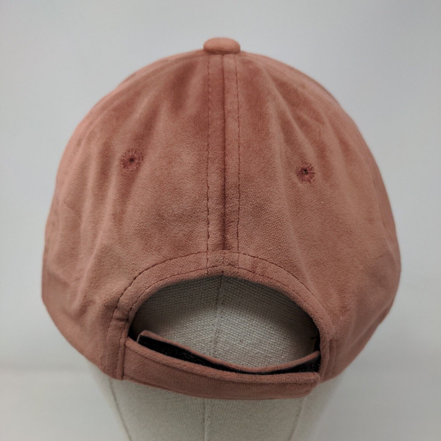 Unbranded Strapback Suede Hat Pinkish-Brown One Size 6 Panel Blank
