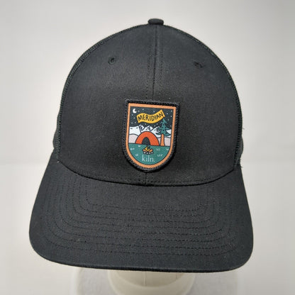 Meridian kiln Snapback Trucker Hat Black OS Adjustable Mesh Back Richardson