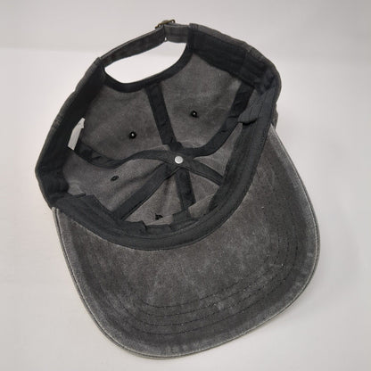 Love Slideback Hat Gray One Size Adjustable 6 Panel Vented Holes Cotton