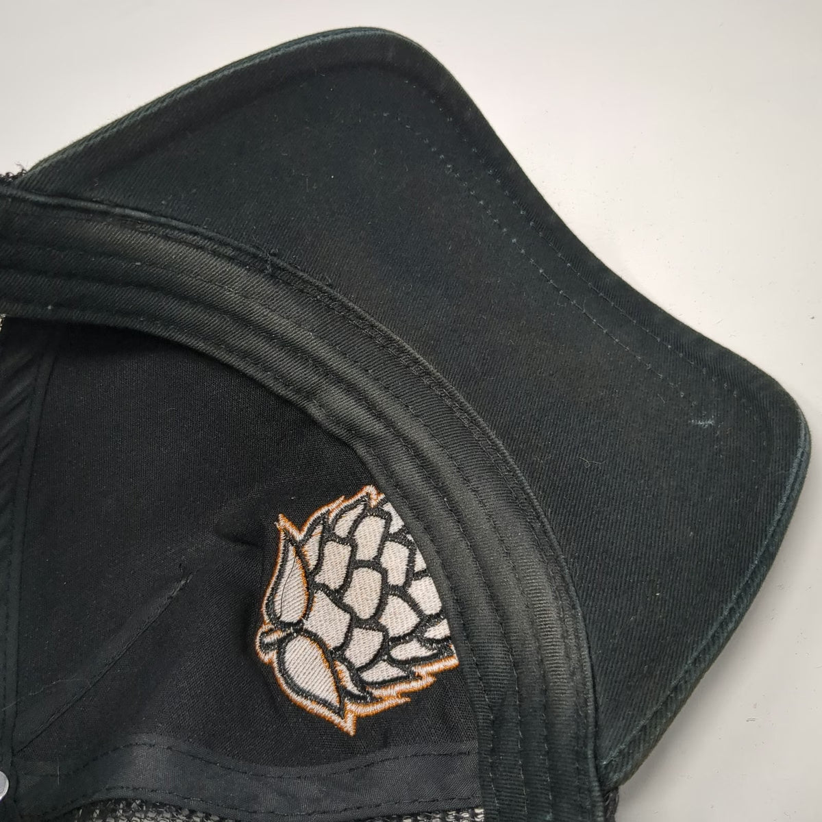Pistil Trucker Hat Black One Size Hop Cone Double Mountain Brewery Mesh Back