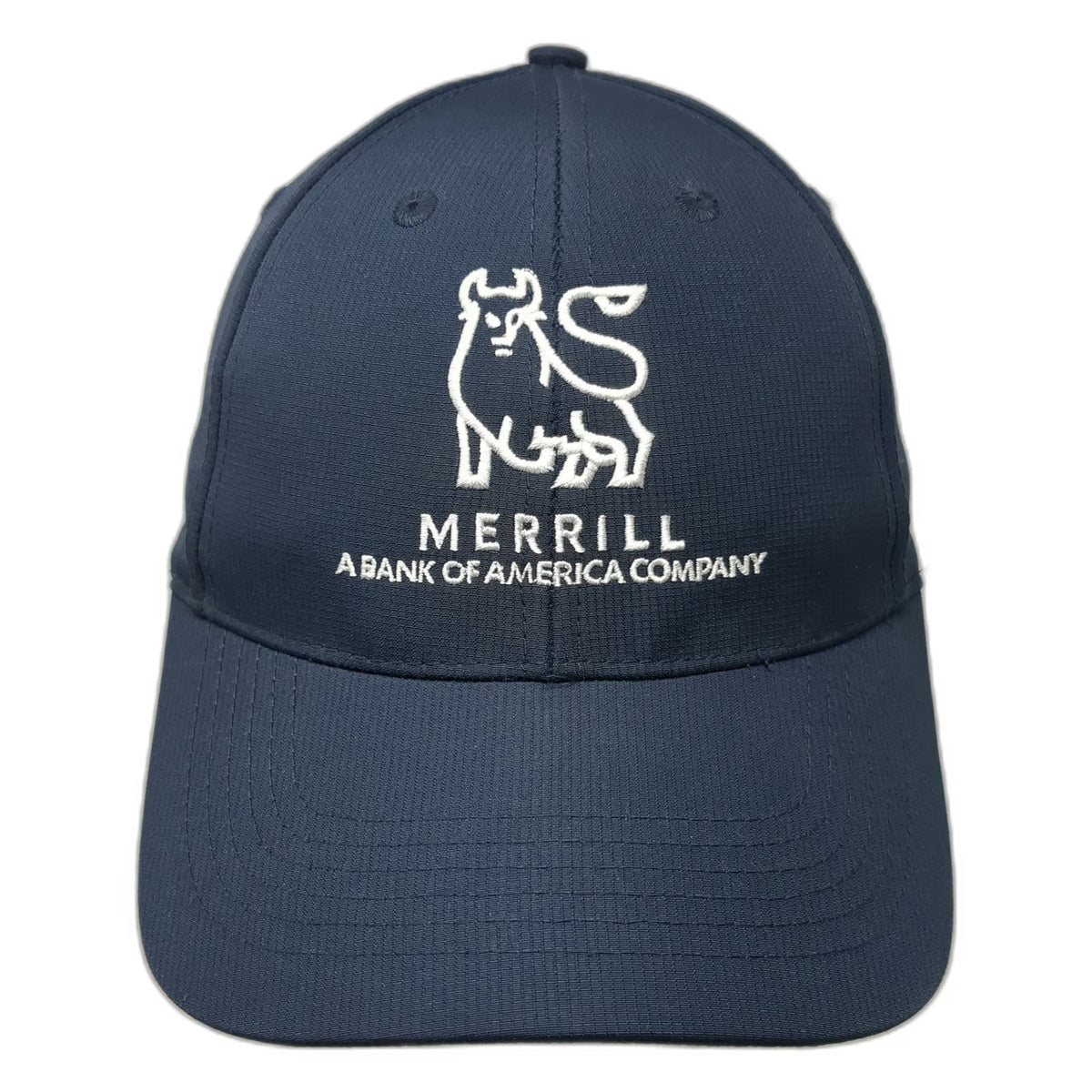 Quake City Merrill Bank of America Blue One Size Baseball Cap Hat Strapback