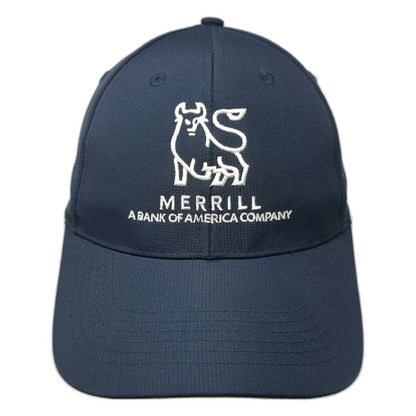 Quake City Merrill Bank of America Blue One Size Baseball Cap Hat Strapback
