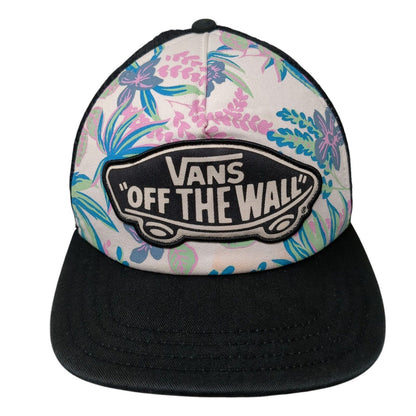 Vans Off The Wall Snapback Trucker Hat Multi One Size Mesh Back Floral
