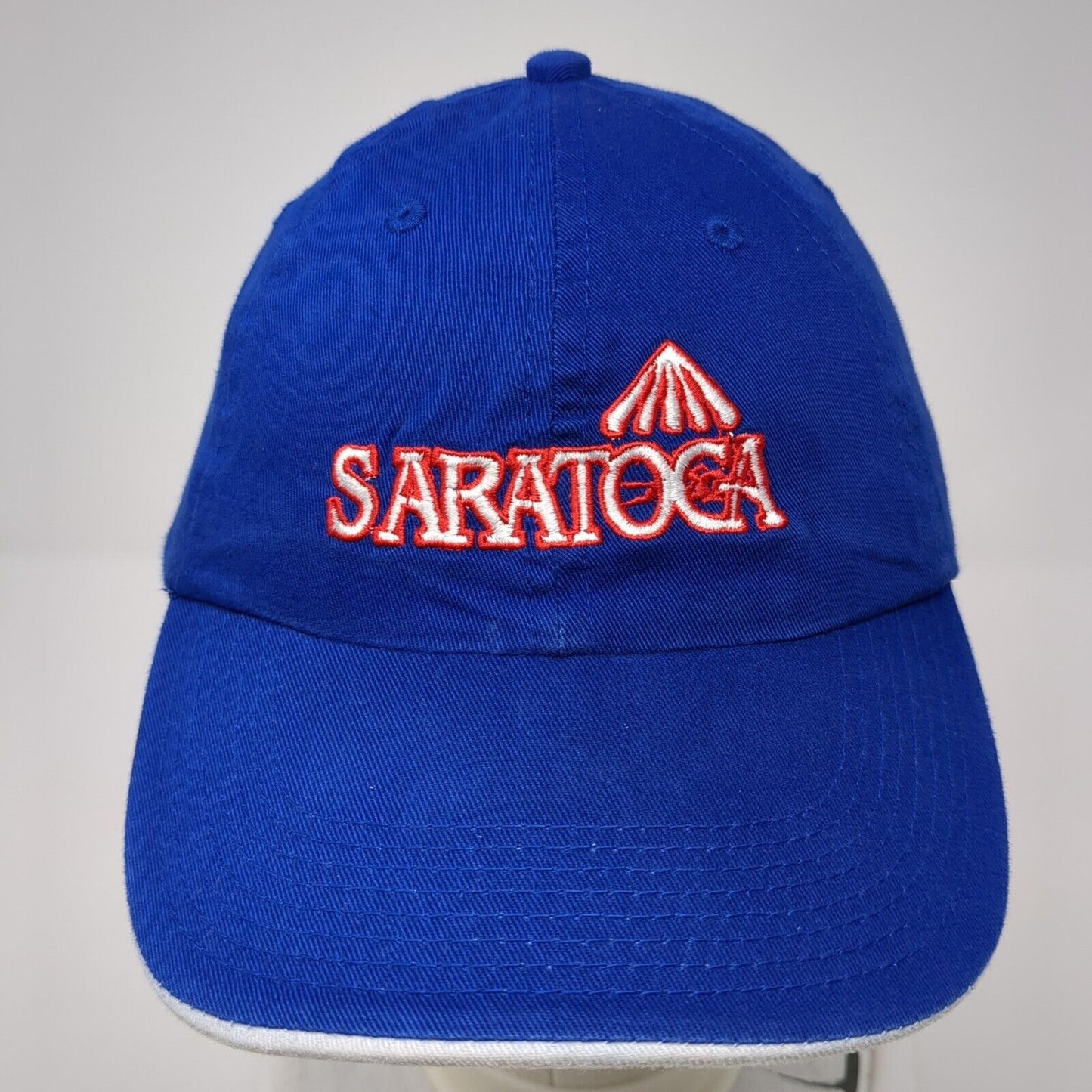 Saratoga NYRA Slideback Hat Blue OSFA Solid Adjustable Embroidered