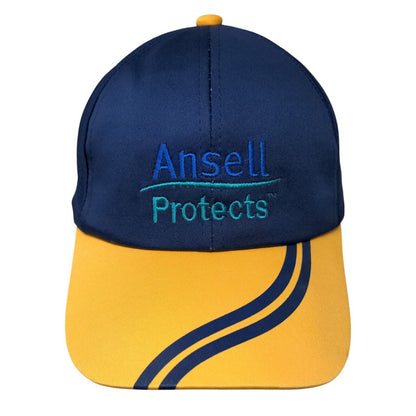 Ansell Protects Strapback Hat Multi One Size Embroidered Colorblock