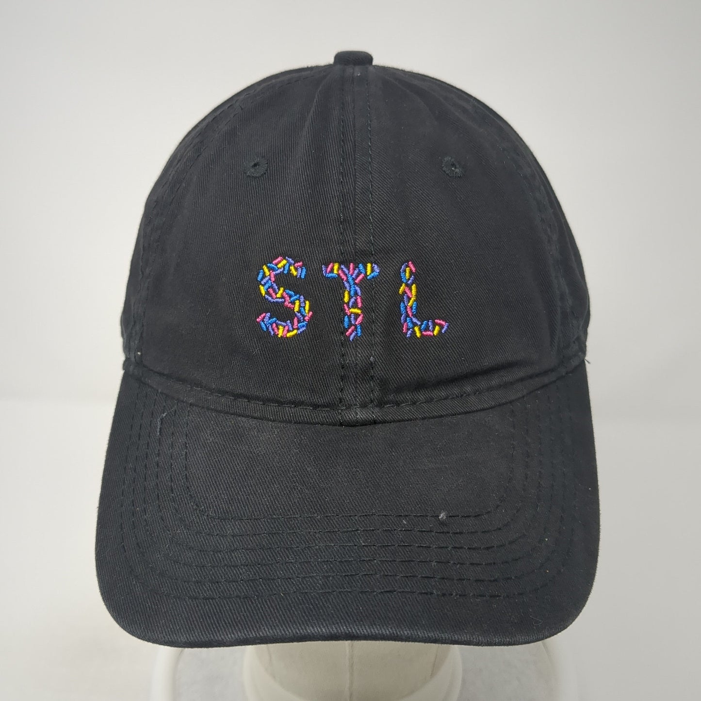 STL St. Louis Soda Fountain Slideback Hat Black One Size Sportsman