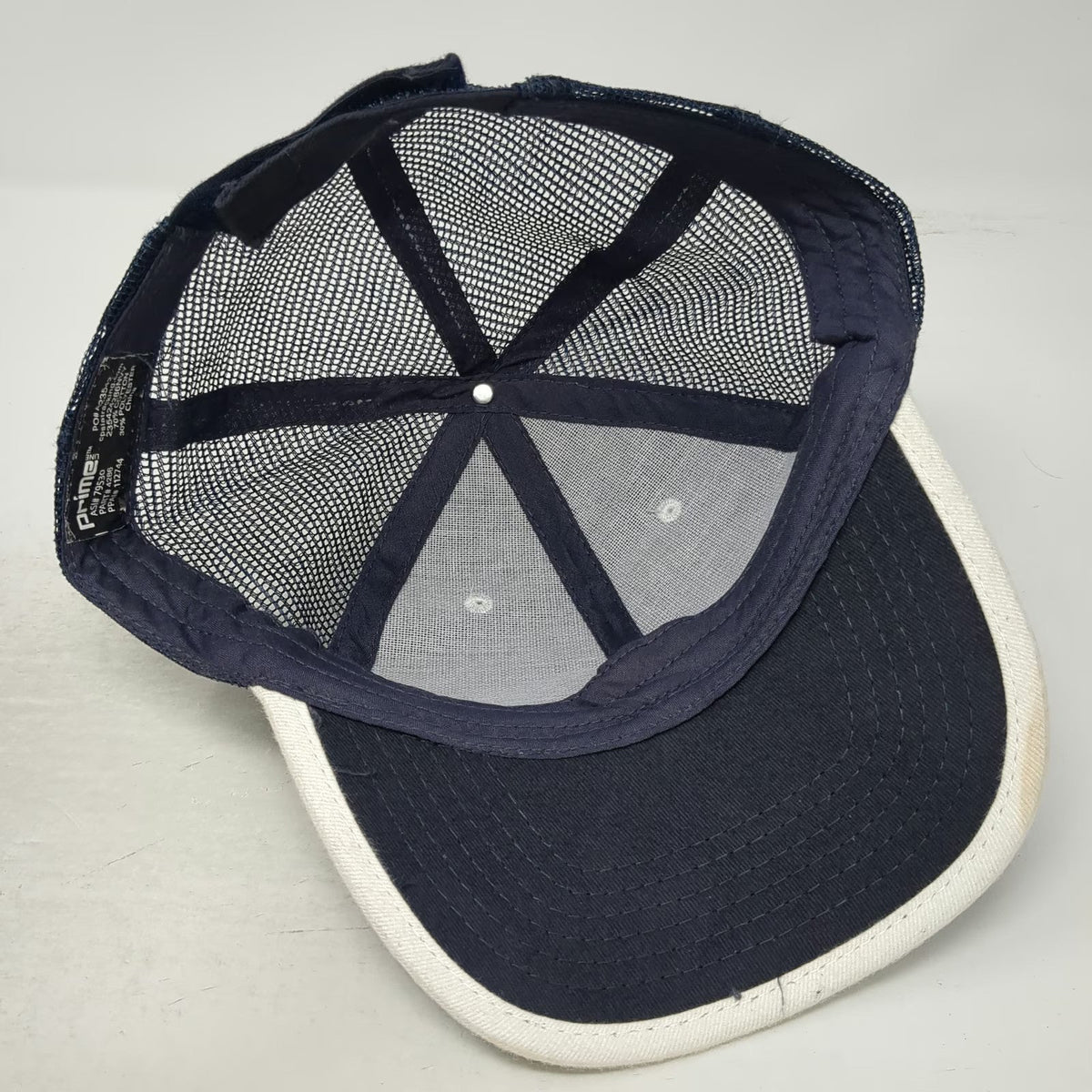 Prime Line Bank Gloucester Hat Blue One Size Baseball Cap Mesh Strapback