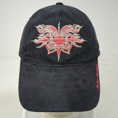 Harley-Davidson Baseball Cap Black Red Silver One Size Tribal Embroidery Hat