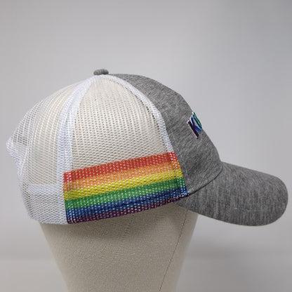 Kisses Snapback Trucker Hat Multi OSFM Mesh Back Embroidered Colorblock