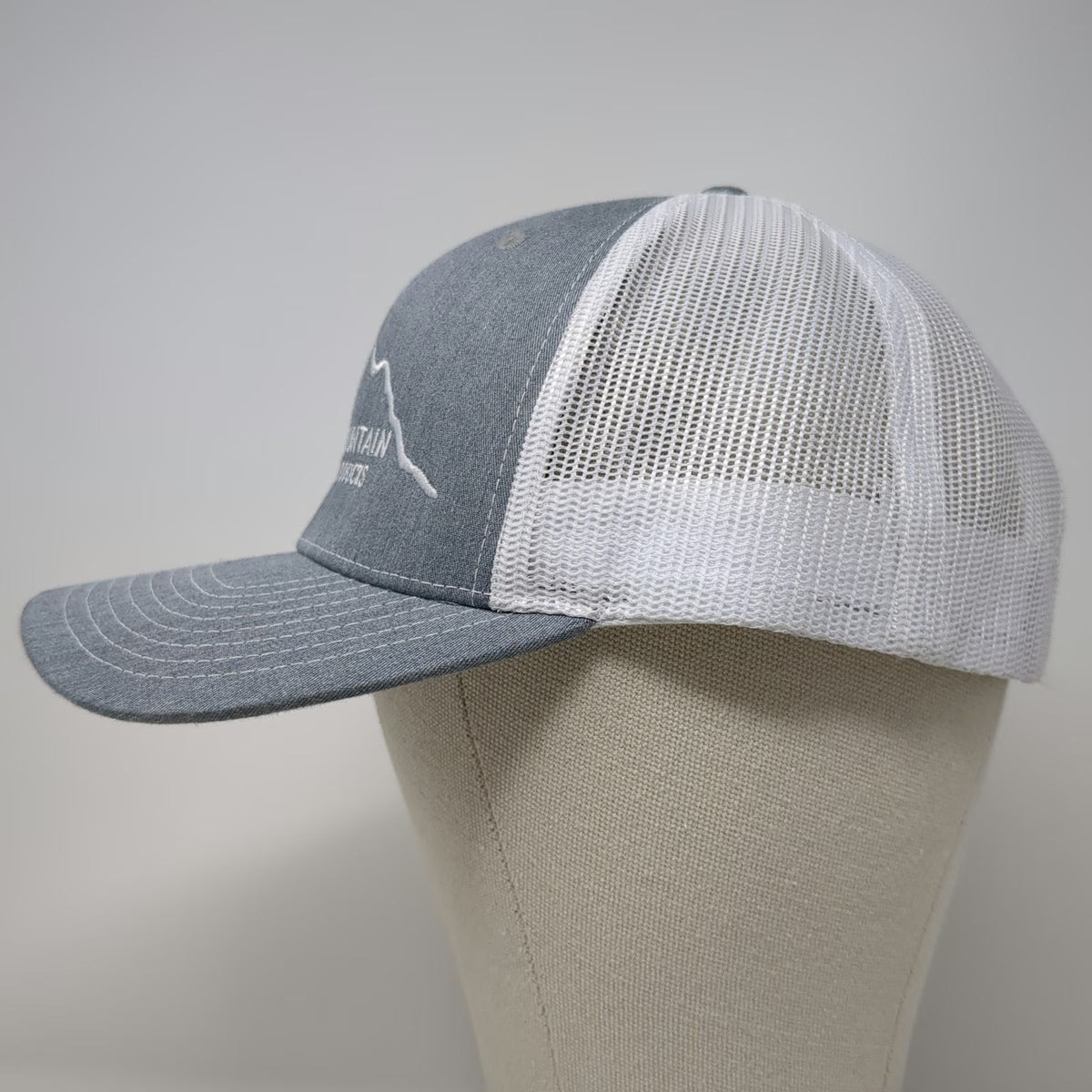 Richardson 112 Trucker Hat Gray OSFM Intermountain Wood Products Snapback Mesh