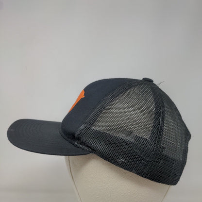 Pacific Headwear Snapback Hat One Size Black Mesh Back Embroidered Pig Pork Logo