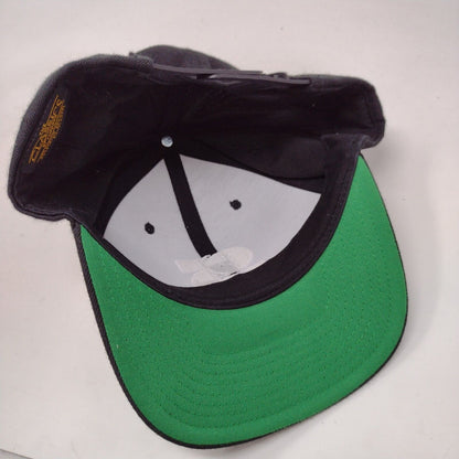 The Classics Yupoong Snapback Hat Black OSFA Embroidered Monogram