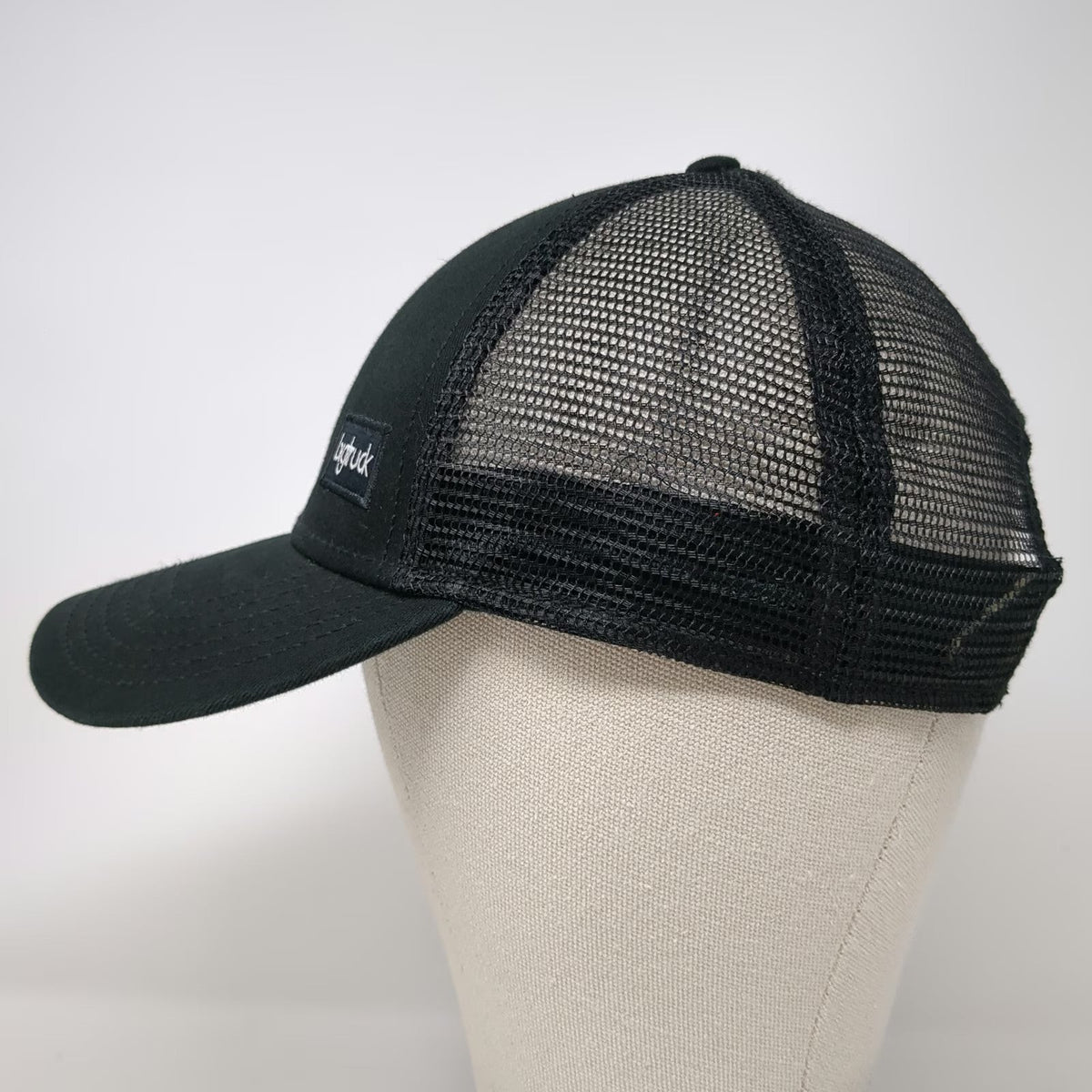bigtruck Black One Size Trucker Hat The Speedy Foundation Logo Mesh Snapback Cap