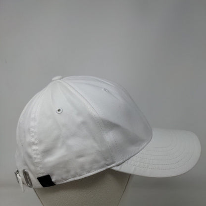 CSL Behring Slideback Hat White OSFM Adjustable Vent Holes Adidas
