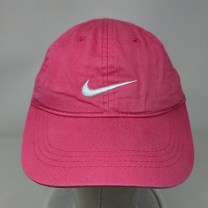 Nike Strapback Hat Pink Size 4-6x Adjustable Embroidered Swoosh Just Do It