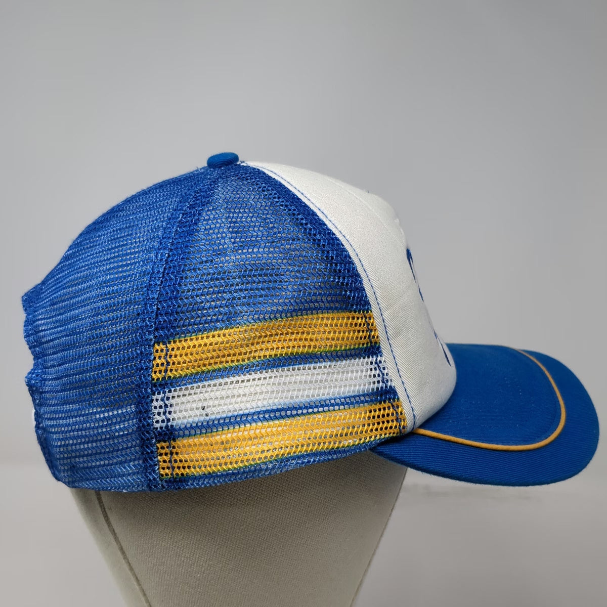 Netflix Stranger Things Bradley's Big Buy Blue Trucker Hat One Size Mesh Back