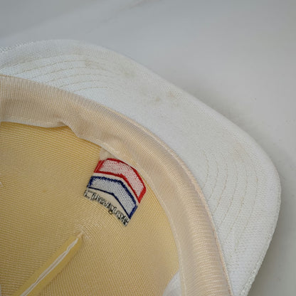 Designer Award Trucker Hat White OS Chevron Safety Award Mesh Snapback Rope