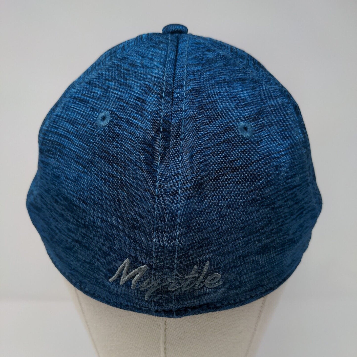 Myrtle Beach Fitted Hat Blue OSFA Embroidered E-Flex Essencial Caps