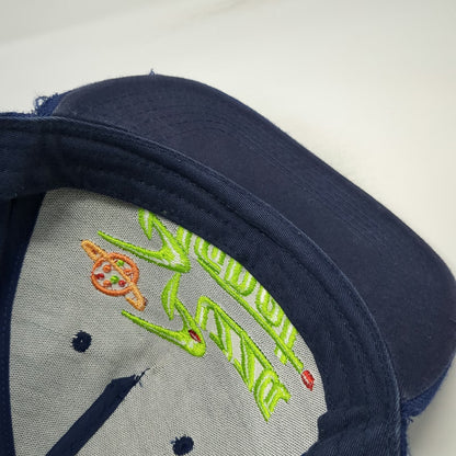 Disney 5 Panel Blue Hat One Size Pizza Planet Toy Story Graphic Snapback