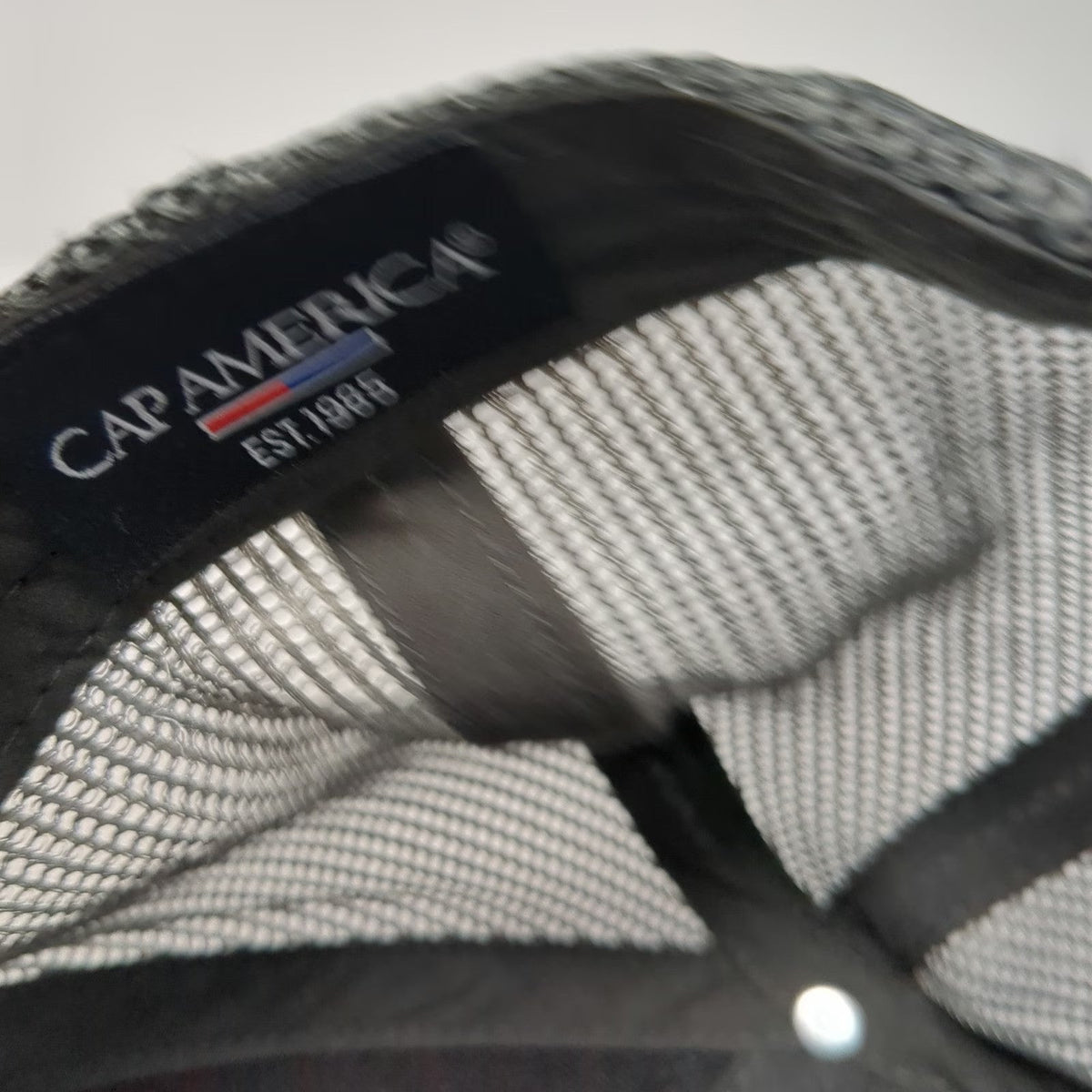 Cap America Trucker Hat Orange Gray One Size Mesh Shaka Hand The Don Snapback