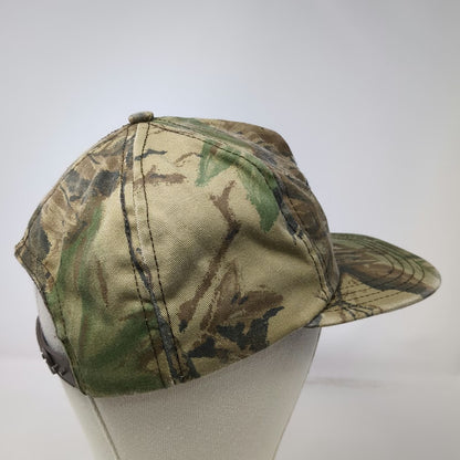 Trucker Green Brown One Size Compound Bow Hunter Embroidery Snapback Hat Vintage