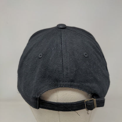Not Really Slideback Hat Black One Size Adjustable Solid Vent Holes