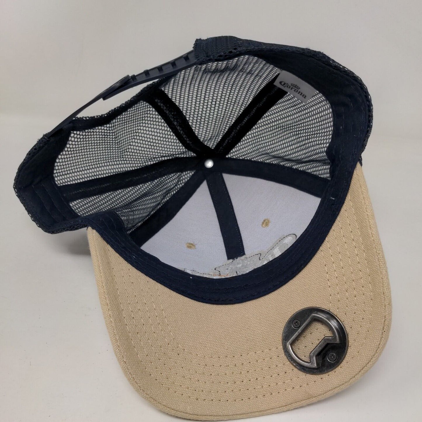 Corona Snapback Mesh Back Trucker Hat Multi One Size Bottle Opener