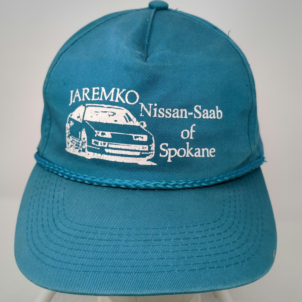 Fine Tree 5 Panel Blue One Size Jaremko Nissan Saab Spokane Rope Snapback Hat