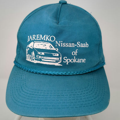 Fine Tree 5 Panel Blue One Size Jaremko Nissan Saab Spokane Rope Snapback Hat