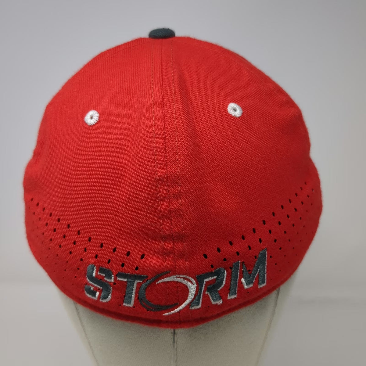 Nike Baseball Cap Red M Dri-Fit Storm Logo D Embroidered Flat Bill Hat