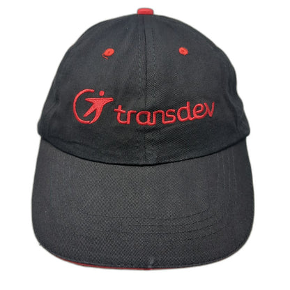 HitWear Transdev Embroidered Logo Black One Size Baseball Cap Strapback Hat
