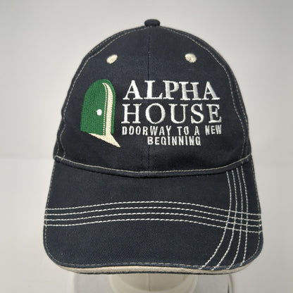 Alpha House Doorway To A New Beginning Strapback Hat Black OS Adjustable Vitroni
