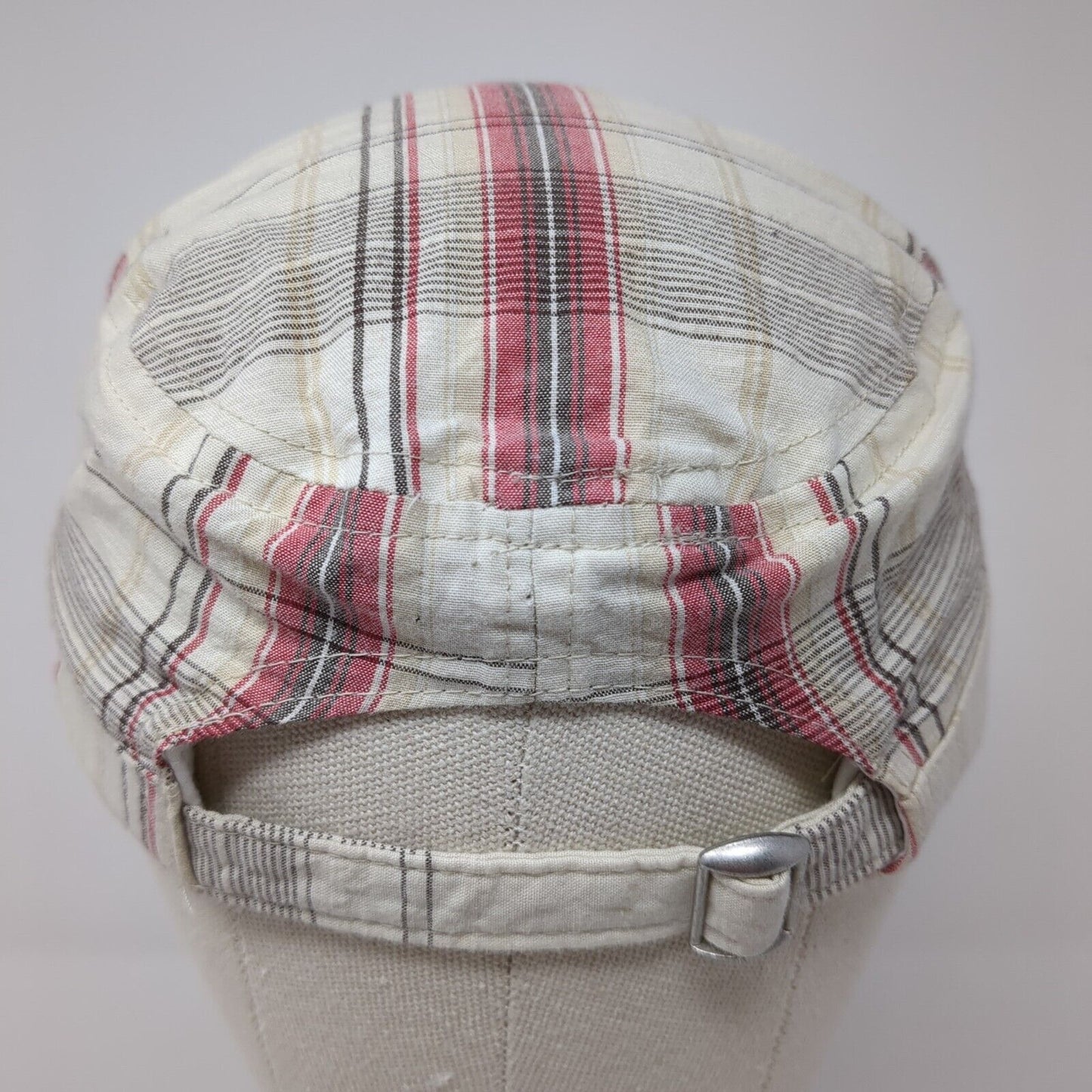 Lake of The Ozarks Cadet Army Cap Multicolor OS Adjustable Plaid American Crown