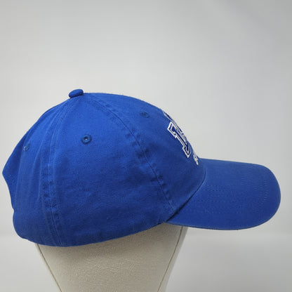 LCS Soccer Slideback Hat Blue One Size Adjustable Embroidered Big X