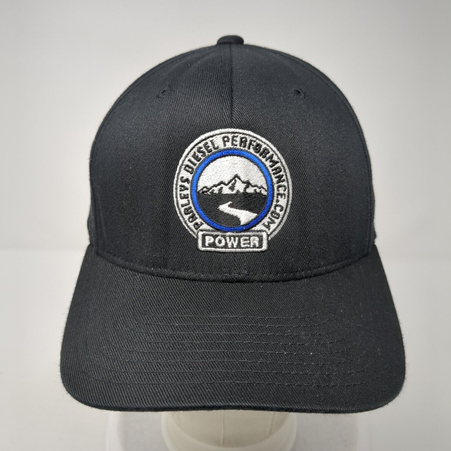 Parleys Diesel Performance Fitted Hat Black L-XL Flexfit Embroidered
