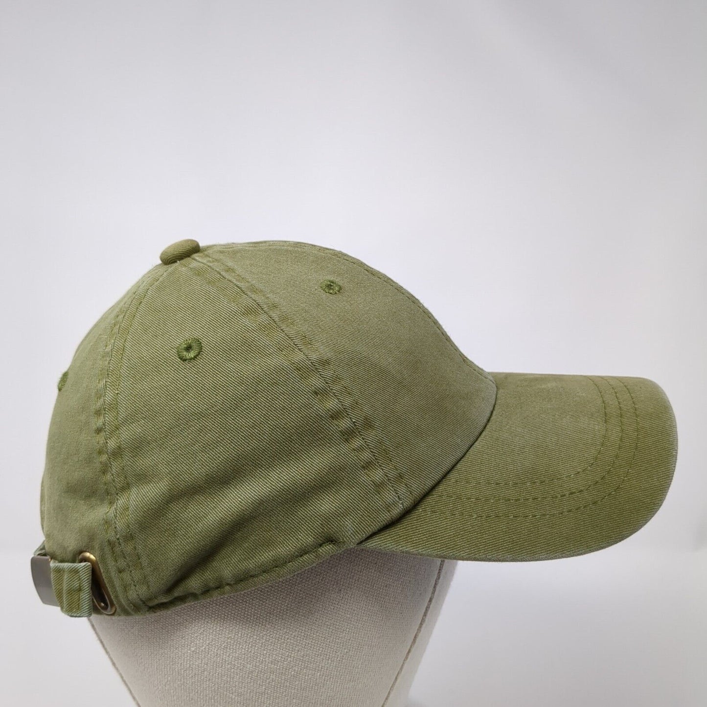 Unbranded Slideback Hat Green One Size Adjustable Blank 6 Panel Outdoor