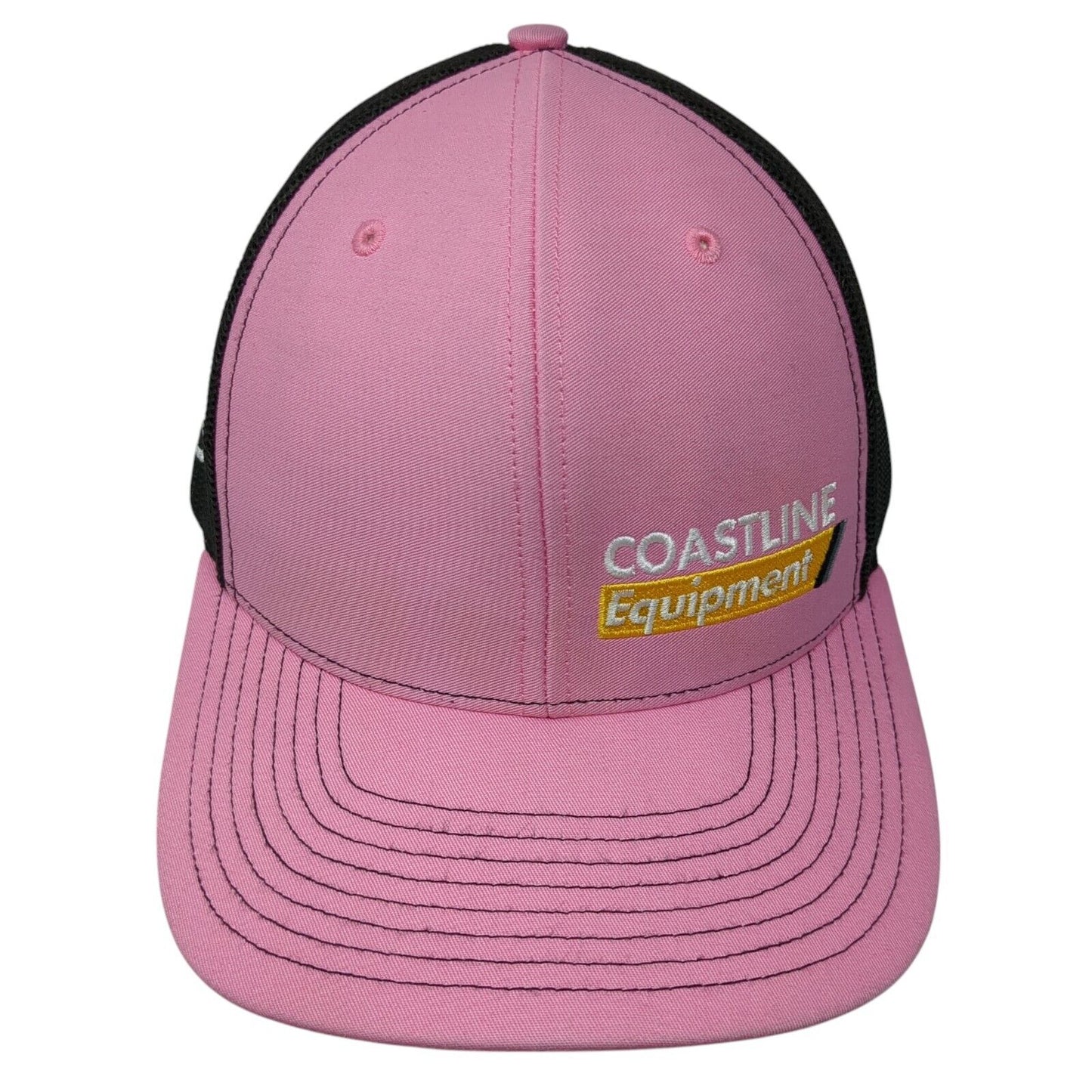 Coastline Equipment Snapback Trucker Hat Pink OS Adjustable Mesh Back Richardson